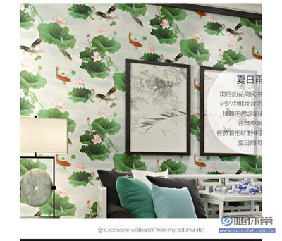 【京城壁紙墻紙批發(fā)工廠直銷時(shí)尚PVC壁紙時(shí)尚荷花客廳臥室電視背景】上海市普陀區(qū)京城裝飾材料店 - 產(chǎn)品庫(kù)